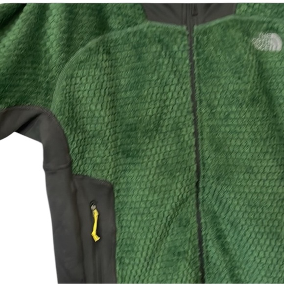 THE NORTH FACE Malbec Grizzly Pack Polartek Fleece Full Zip Jacket in Green XL - Picture 4 of 14